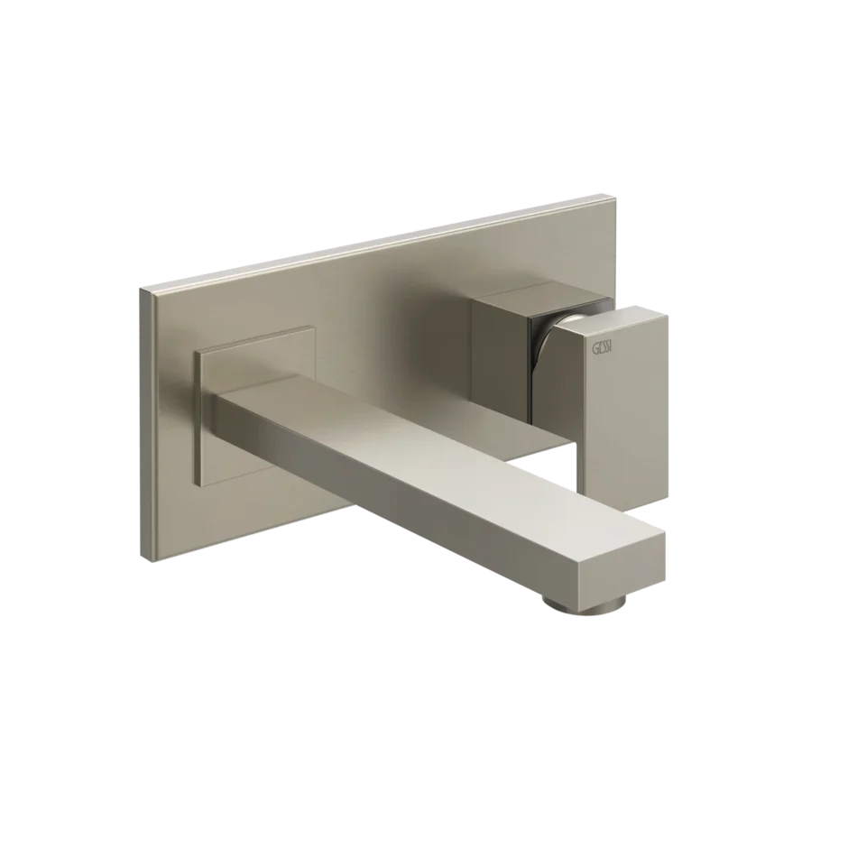 Смеситель для умывальника 44836 149 Gessi Rettangolo МАТОВЫЙ НИКЕЛЬ FINOX 44836149