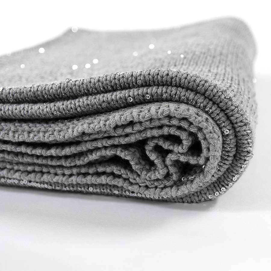 Плед silver snow, 130х180 см ENJOYME ДИЗАЙНЕРСКИЕ, ОДНОТОННЫЕ 254884 Серый  - Вид №2