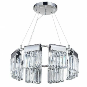 Люстра хрустальная подвесная хром 8 ламп Newport 4208/C NEWPORT ДИЗАЙНЕРСКИЕ 00-3834280 Прозрачный;хром