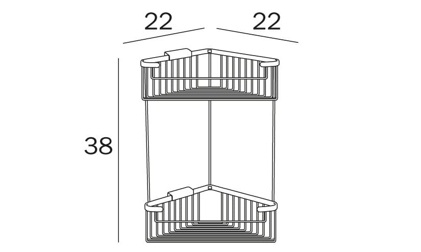 Металлическая настенная мыльница INDA® HOTELLERIE ARCH-00120300 - Вид №1