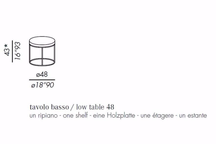Meridiani Круглый деревянный журнальный столик sun-id-1474541 - Вид №4