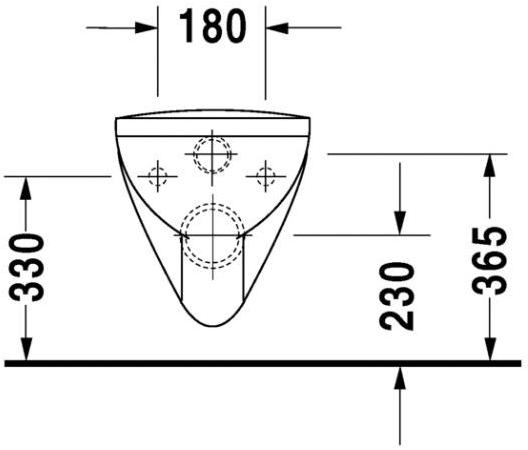 019009 Подвесной унитаз настенный Белый Duravit Architec Германия - Вид №3