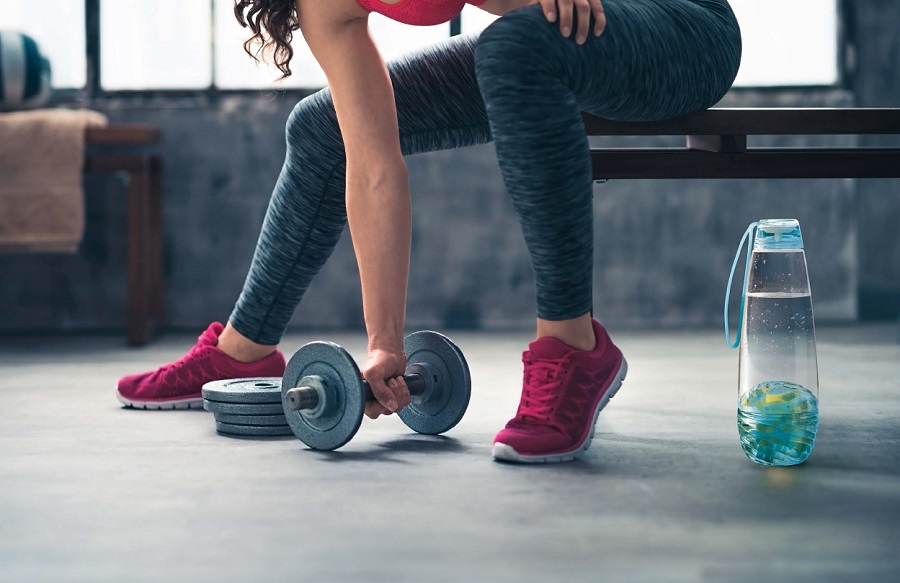 11640148 Бутылка для фруктовой воды h2o голубая Guzzini  - Вид №1