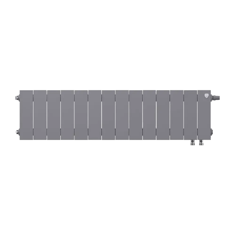 Радиатор секционный Royal Thermo Pianoforte VDR 200/100 14 секций нижнее правое подключение биметалл серый 86733744 STLM-2022213  - Вид №3