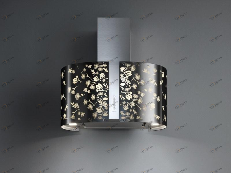 Falmec Настенная вытяжка из стекла и стали со встроенной подсветкой Mirabilia sun-id-1475588