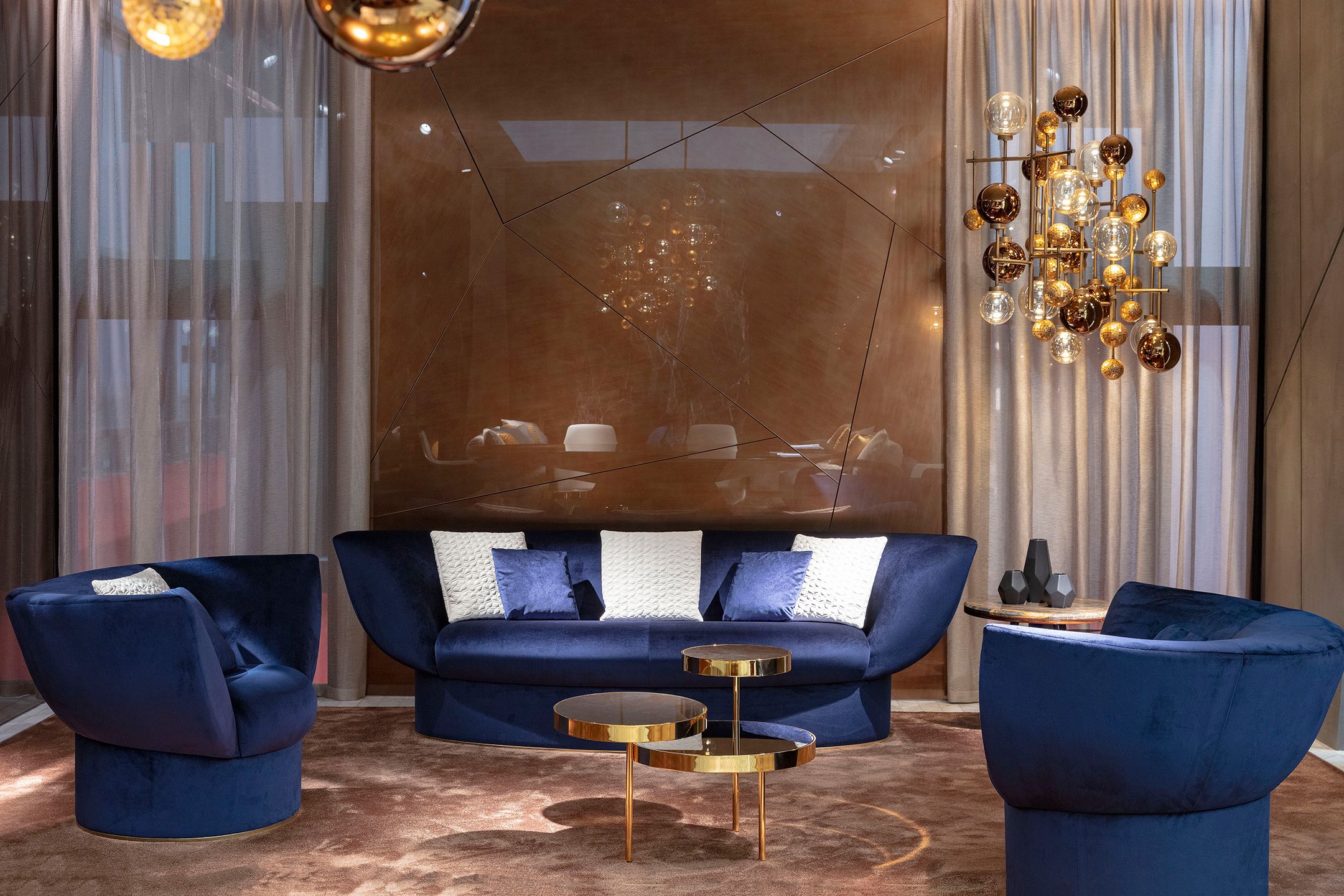 Бархатный изогнутый диван Sicis ARCH-00099816 - Вид №2