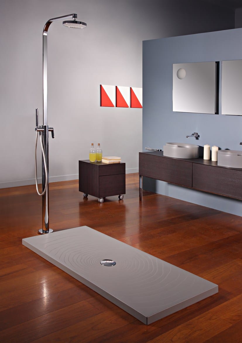 Прямоугольный поддон для душа из керамических материалов Ceramica Flaminia Water Drop ARCH-00137506 - Вид №1