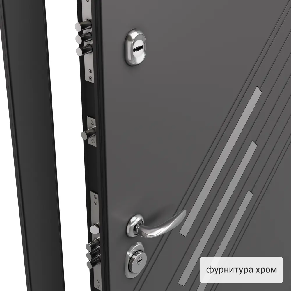 Дверь входная металлическая Фолд рид 950 мм левая цвет серый TOREX STLM-2053598 - Вид №1