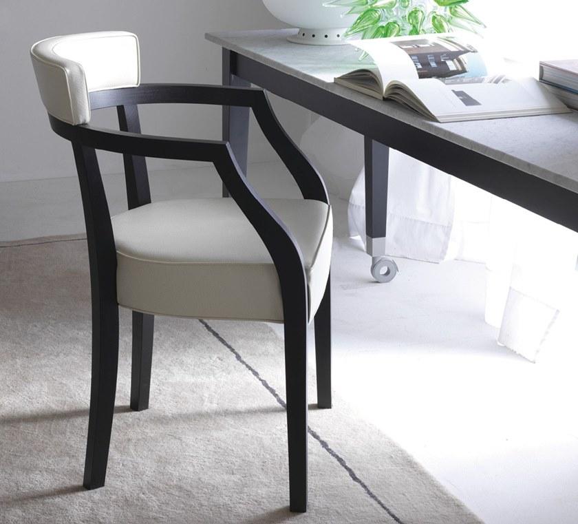 Driade Кресло с подлокотниками и обивкой кожей или тканью Neoz sun-id-1466664 - Вид №2