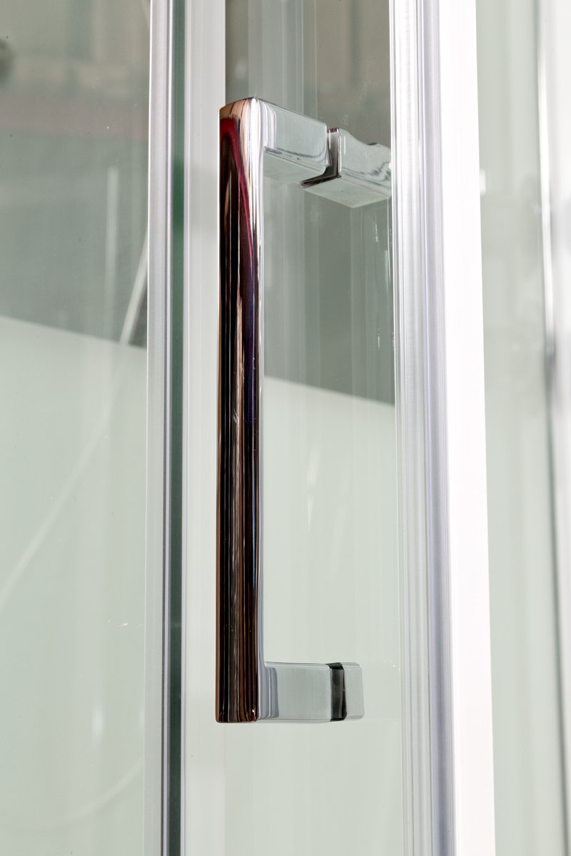 L 801 стандартная BLACK Душевая кабина DETO Серия L А102 L LED с кнопкой и гидромассажем - Вид №15