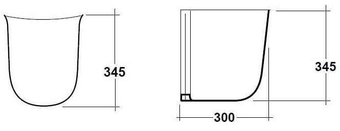 Rub9sco01 Полупьедестал для раковины овальная Olympia Ceramica RUBINO - Вид №3