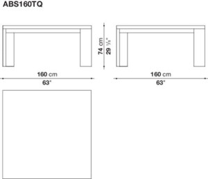 Квадратный стол