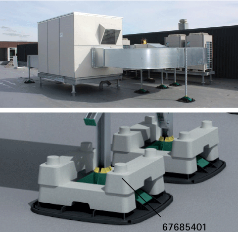 67685101 BIS Yeti® 480 Кровельные опоры (BUP1000) монтаж оборудования на кровле walraven  - Вид №2