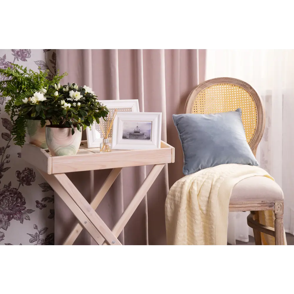 Подушка «Бархат», 40х40 см, цвет серый/голубой 82332013 STLM-2082640 LINEN WAY  - Вид №4