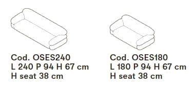 3-местный тканевый диван Tacchini Sesann ARCH-00028154 - Вид №9