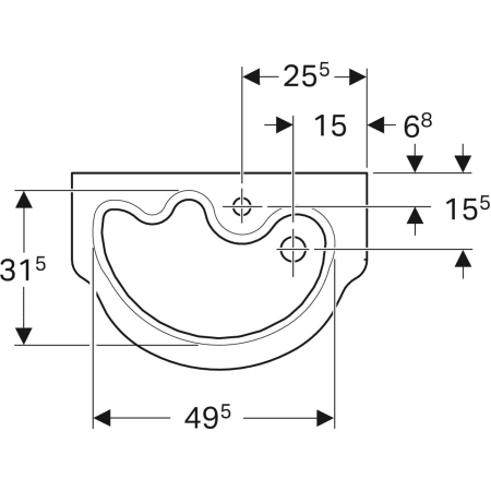 326060000 Раковина детская Geberit Bambini Geberit  - Вид №2