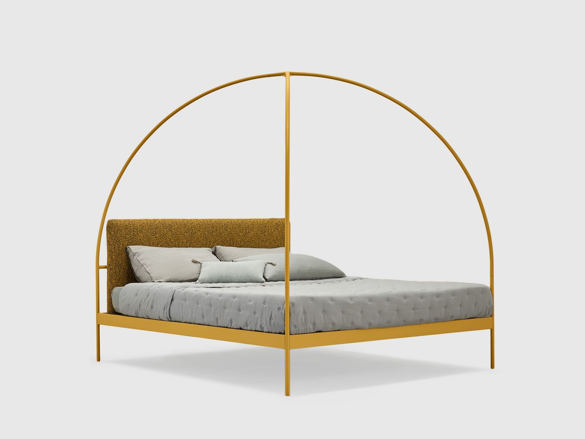 Двуспальная кровать из кованого железа с мягким изголовьем Lispi VOLTA ARCH-00075822 - Вид №14