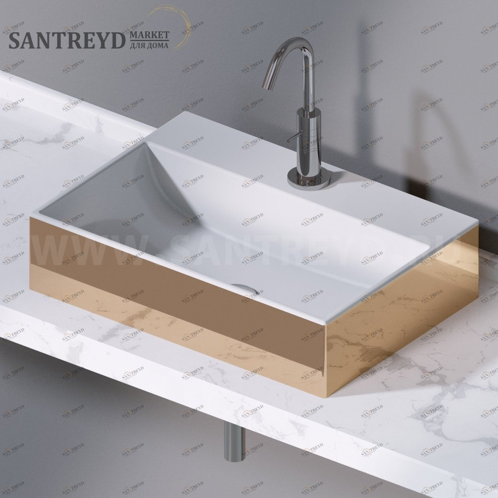 L240255 Накладная раковина на столешницу  прямоугольная A. e T. Italia THIN AeT ITALIA