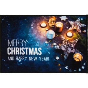 Коврик Merry Christmas 45x68 см нейлон цвет синий