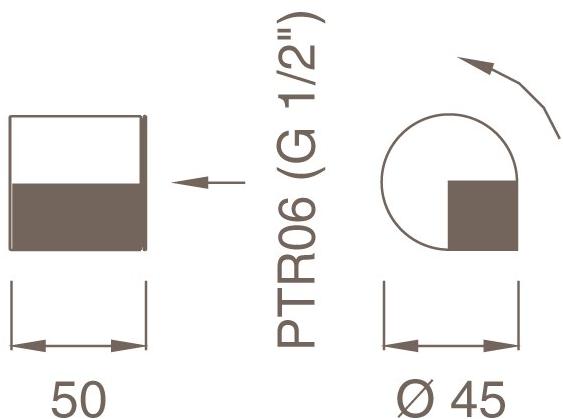 Ceadesign Настенный кран для горячей воды Duet Det 41 - Вид №1
