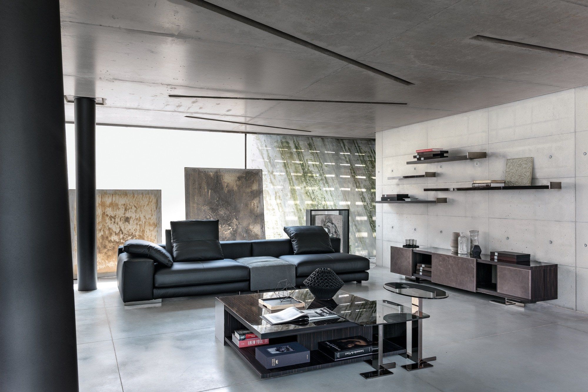 Круглый стеклянный журнальный столик Arketipo LITH ARCH-00147931 - Вид №2