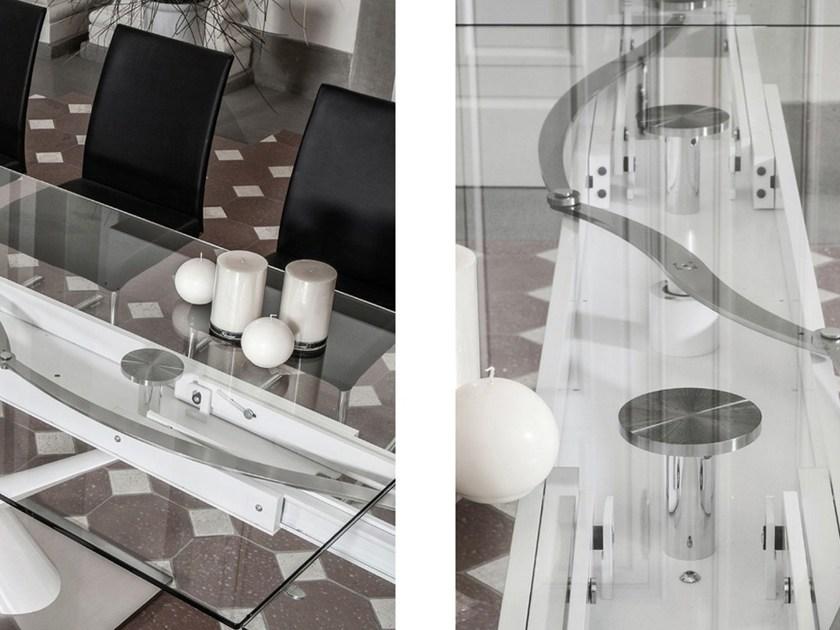 NAOS Раскладной прямоугольный обеденный стол из хрусталя sun-id-1366670 - Вид №3