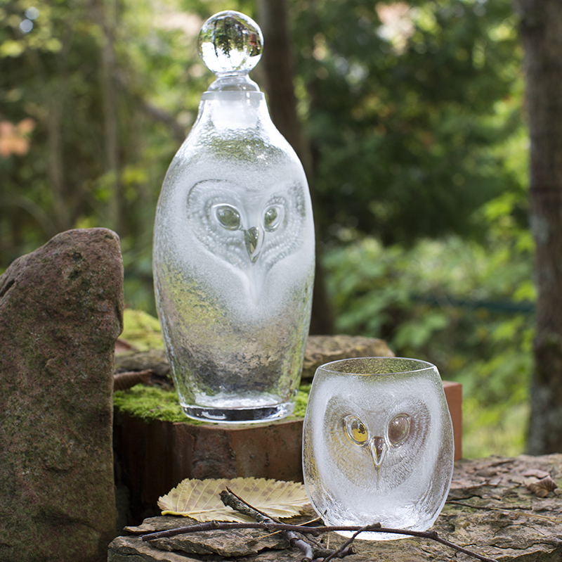 42043 Стакан из прозрачного хрусталя "Сова" (большой), 100 мм. Maleras  - Вид №5