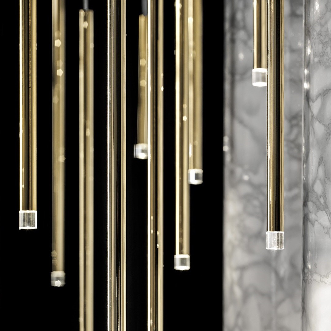 Studio Italia Design A-Tube nano medium gold 158025 подвес 118443 - Вид №2