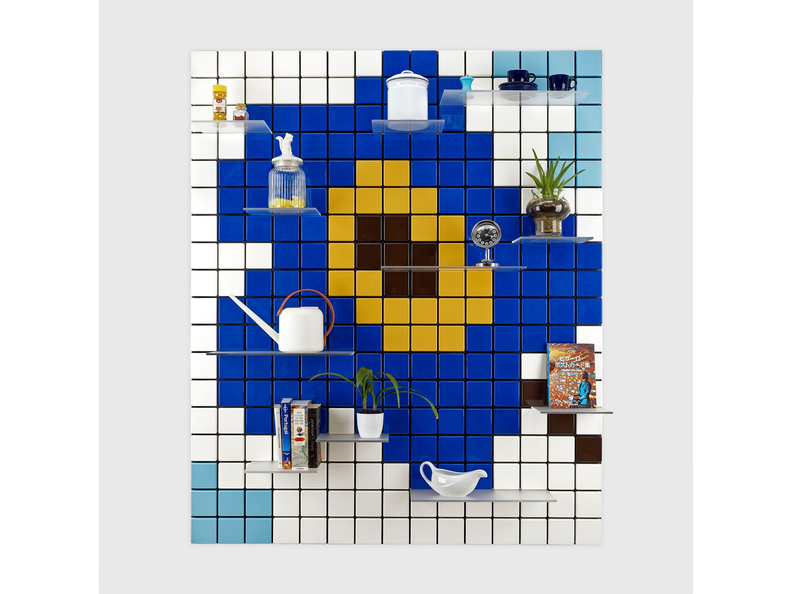 Модульная подвесная Книжная полка из АБС-пластика Pellington Design CONFETTI CK BLOOM6 ARCH-00053002 - Вид №1