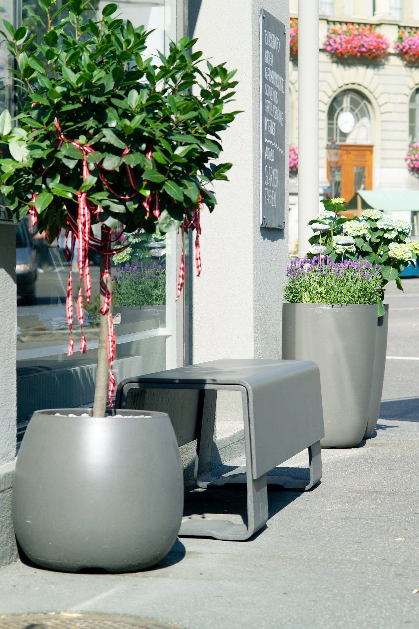 Бетонная садовая скамейка SWISSPEARL дизайн ARCH-00038049 - Вид №7