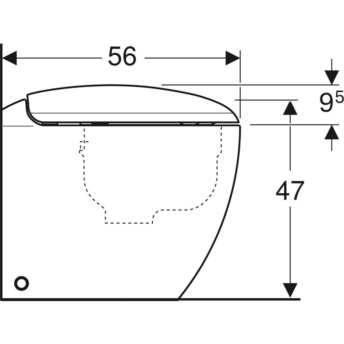 Туалет провод стены до пола Geberit Citterio ARCH-00100675 - Вид №1