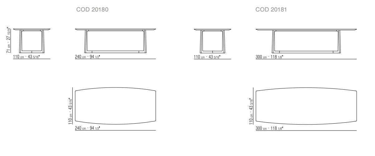 Деревянный стол Flexform Gipsy ARCH-00079033 - Вид №4