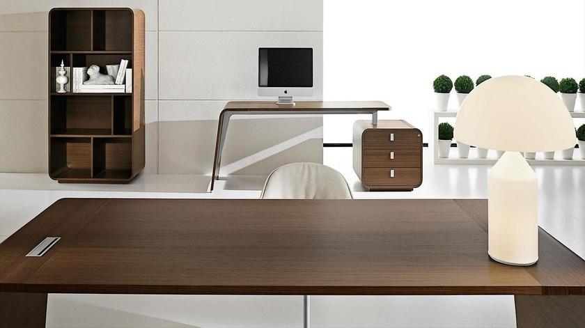 IFT Письменный стол из фанерованной древесины прямоугольной формы с ящиками Sestante sun-id-1380595 - Вид №1