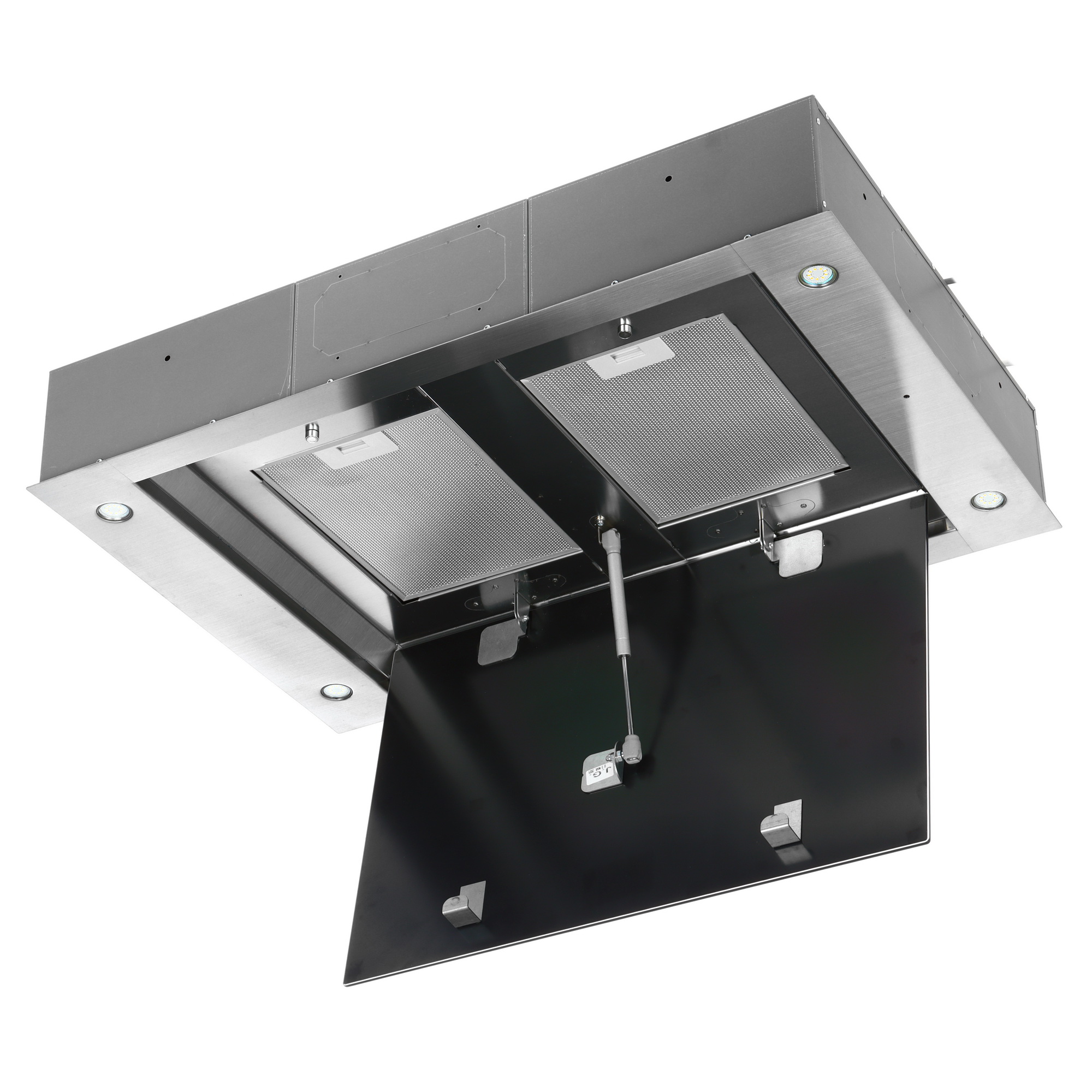 1217329 Вытяжка островная Akpo WK-9 Manado серебристый/черный STDN-0128692 - Вид №2