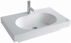 Tut4185101 Подвесная раковина настенная овальная Olympia Ceramica TUTTO EVO белая