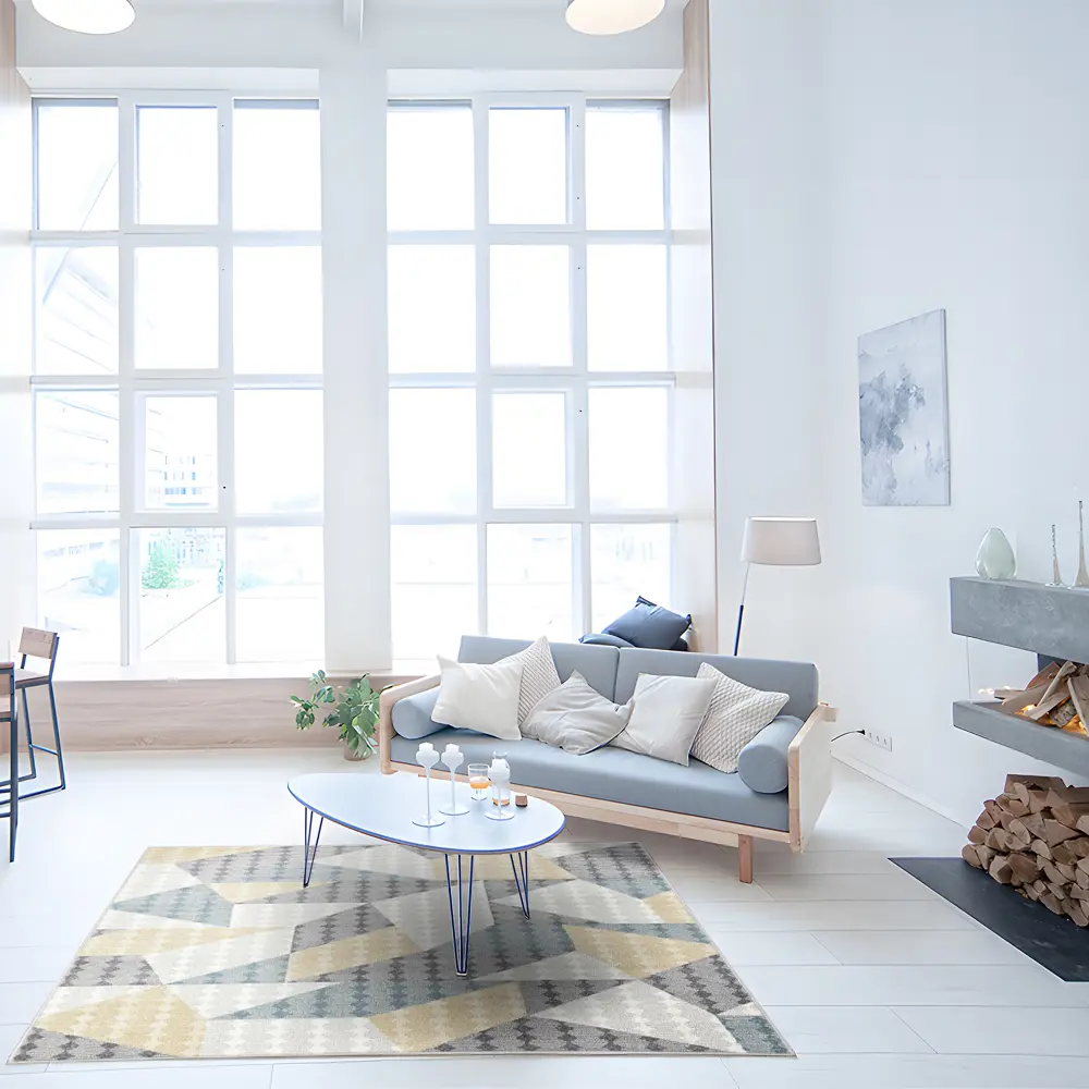 Santreyd Ковер Призма - желтый фризе 100x200 см для уютного интерьера 89376426 STLM-1434551 - Вид №5