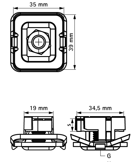 665185110 Монтажные профиля BIS RapidStrut® Гайки быстрого монтажа G2 (BUP1000) монтаж в профиле Strut WALRAVEN  - Вид №1