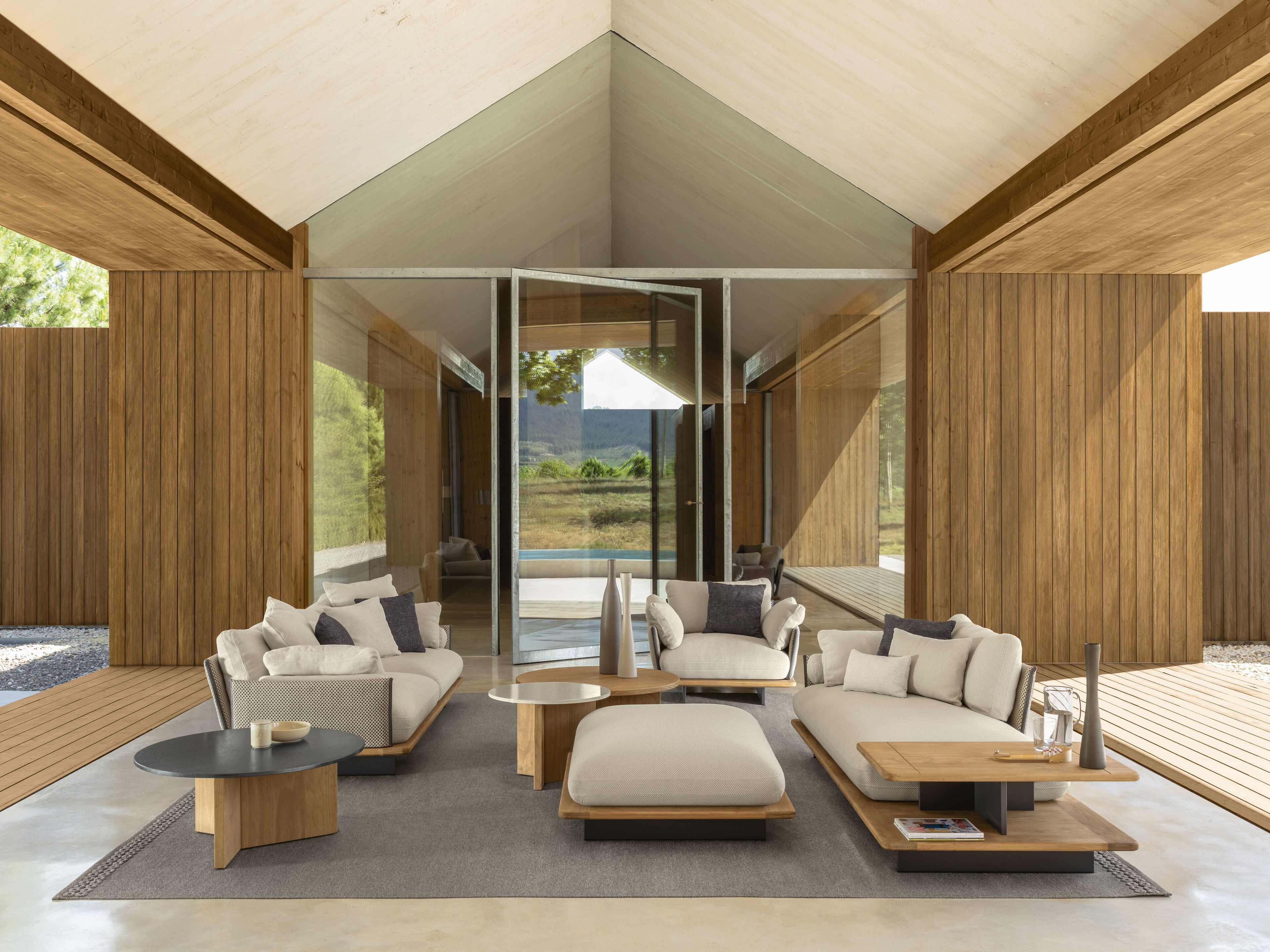 Ткань сад диван с полуостровом Talenti Венеция ARCH-00128757 - Вид №3