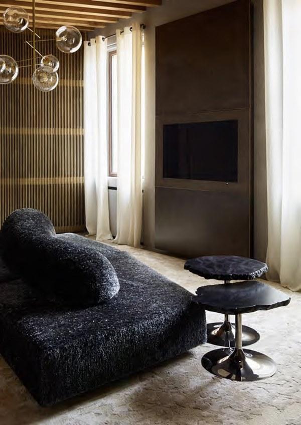 edra Журнальный столик с металлическим основанием и столешницей из алебастра  Cld010/020/030  - Вид №9