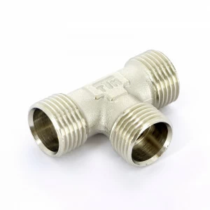 Тройник Н никелированный конусный TIEMME 1/2"(16)K