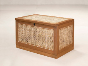 Корзина для белья из тикового дерева