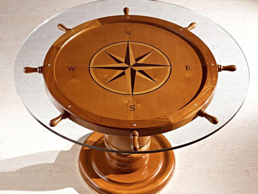 Caroti Круглый стол из массива дерева и хрусталя  1008  - Вид №2