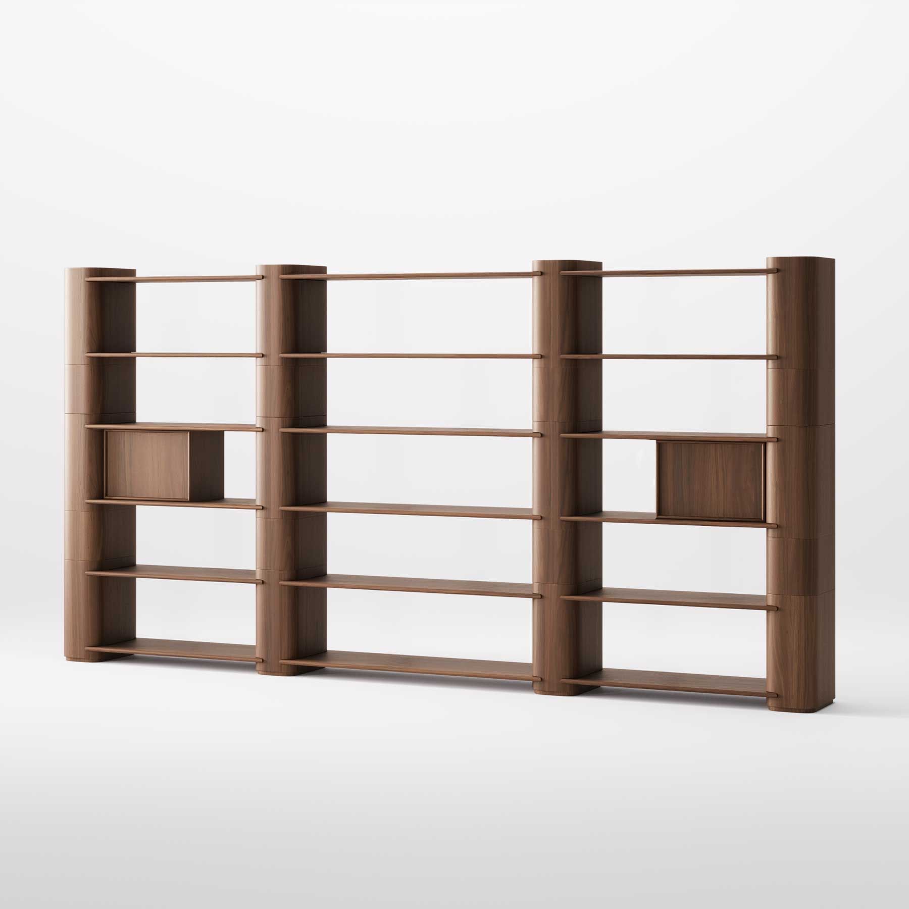 Деревянный самонесущий модульный книжный шкаф Wewood Path ARCH-00032308 - Вид №17