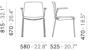 Pedrali Мягкое кресло с подлокотниками Tweet 895/2 - Вид №12