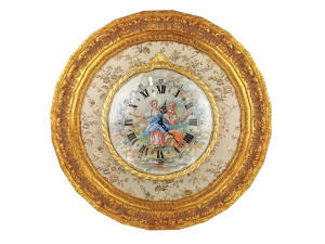 Украшенные фарфоровые часы