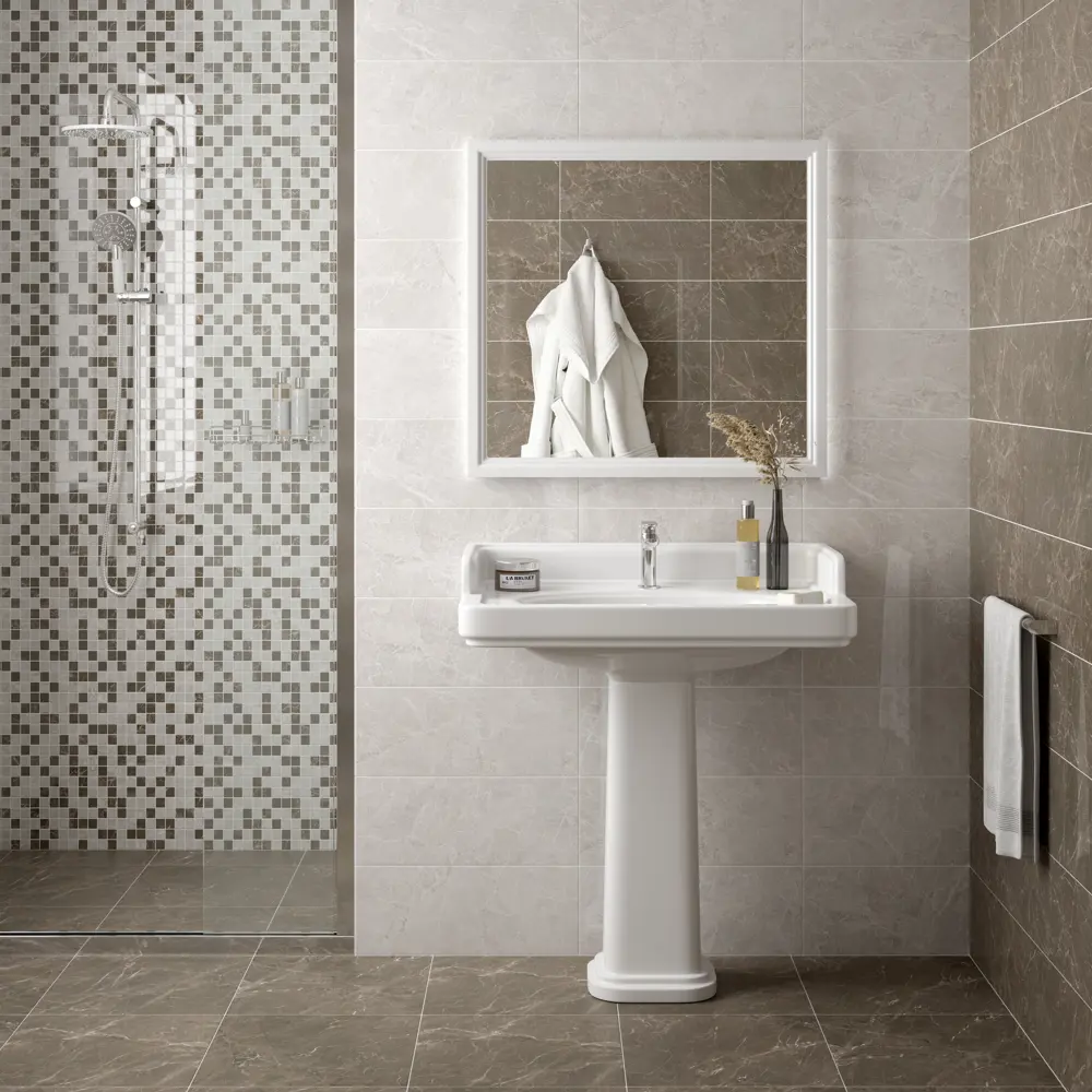 Плитка настенная Kerama Marazzi Феррара 20x50 см 1.2 м² цвет серый глянцевый 84407405 STLM-2164756 - Вид №4