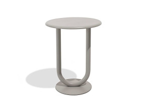 Высокий круглый стальной стол