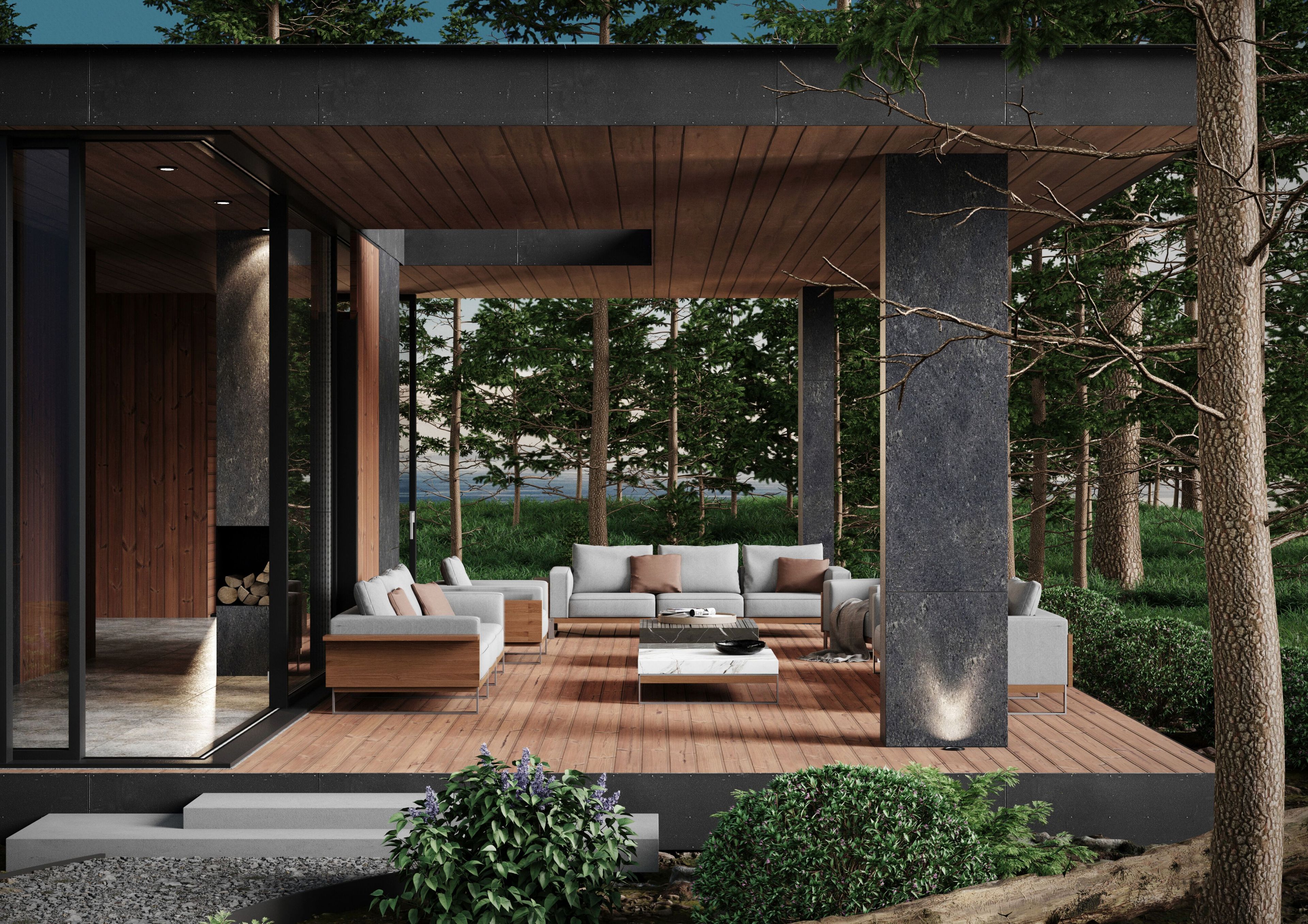 Тканевый модульный садовый диван Formitalia AWAROA ARCH-00024606 - Вид №3