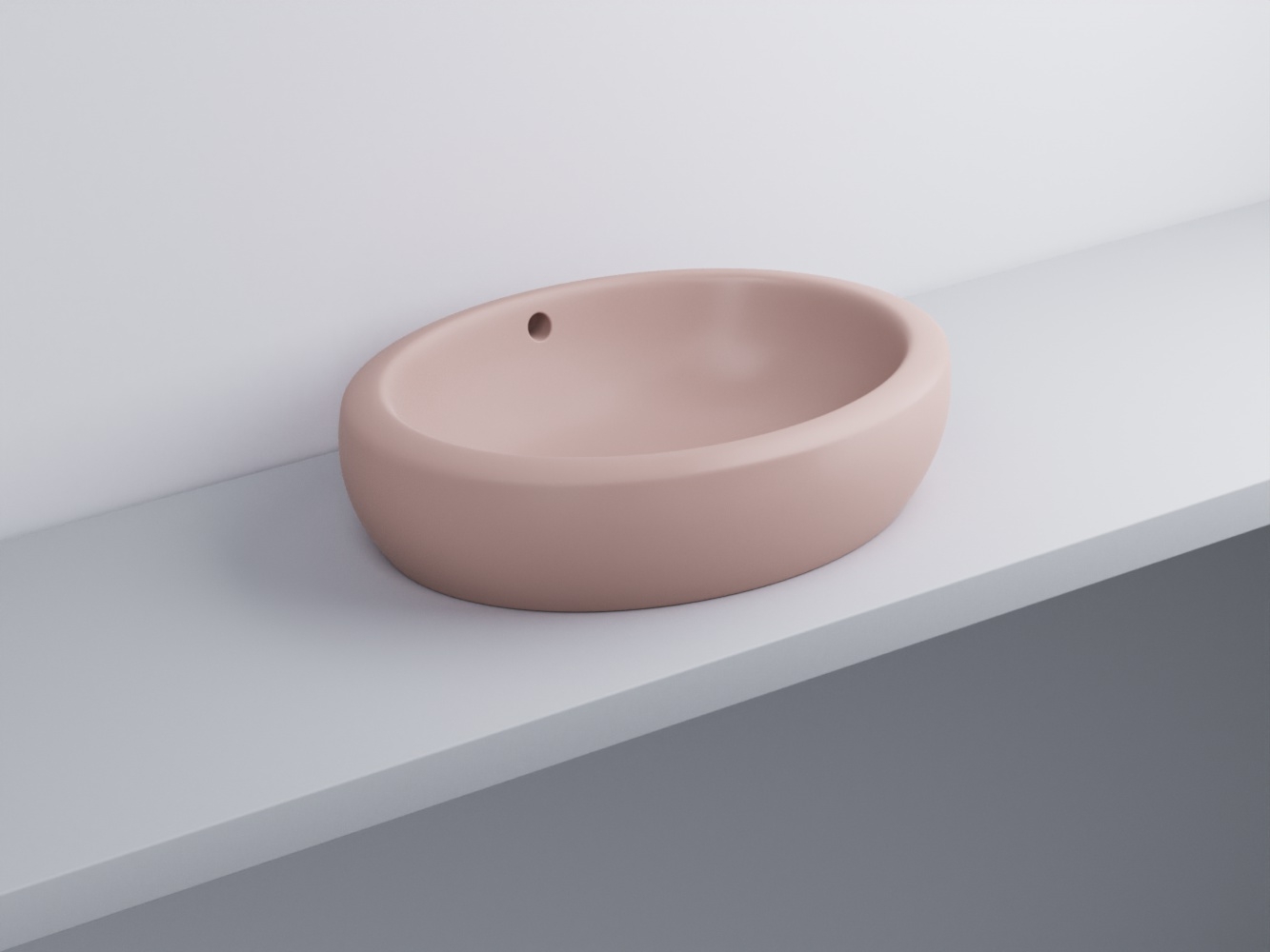 FLLA60-CP Раковина накладная прямоугольная 60 cielo Fluid Ceramica Cielo