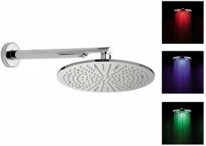 Rubinetterie Mariani Настенная лейка душа с держателем с хромотерапией Cromoterapia 15l-no